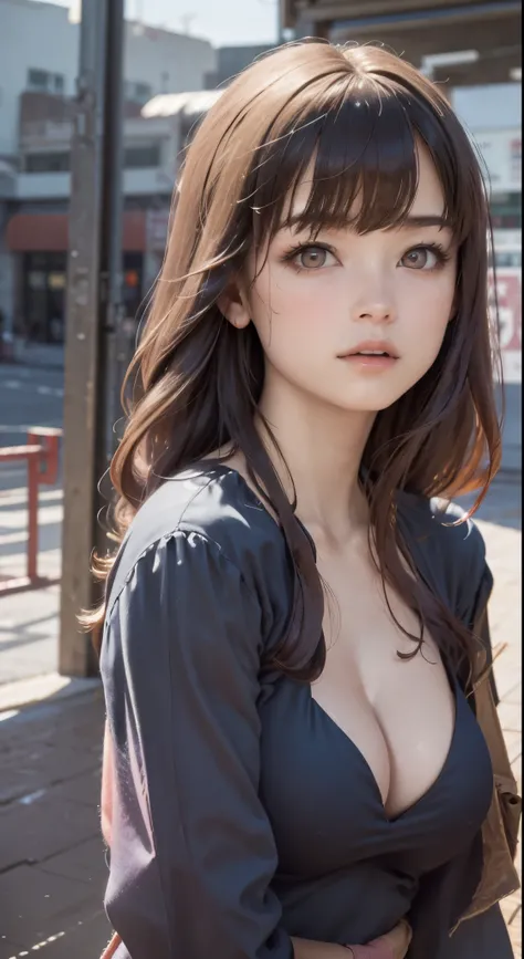 (1girl:1.3), (photorealistic:1.4), (masterpiece, top quality, best quality, official art), extreme detailed, highest detailed, (ultra-detailed), ((an extremely delicate and beautiful)), cinematic light, contemporary, silky long hair, she sexy pose at the s...