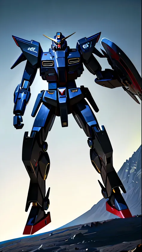 ((masterpiece)), (solo:1.4), a (((mecha))) with sleek and menacing design, glowing eyes, full body, highly detailed, high detail...