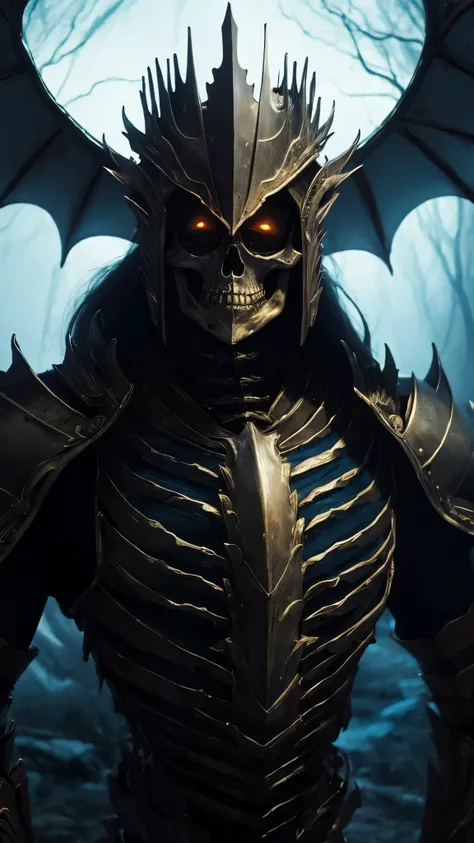 Dragon King Skeleton，Horror atmosphere，Ultra-clear，detail