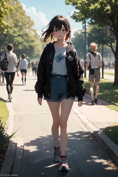 Emma era una adolescente que, desafortunadamente, She was fighting a chronic illness that kept her away from her friends and favorite activities. She walked in the park.