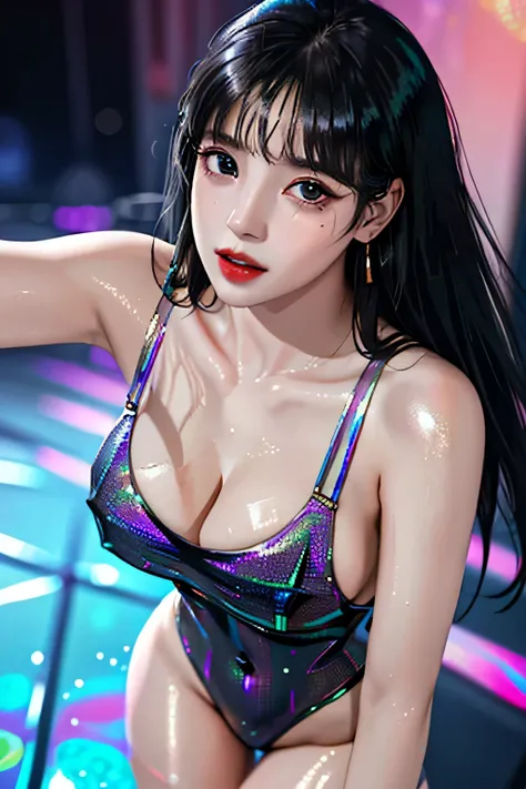 (((NSFW))), born, 1 girl, colorful, (masterpiece, highest quality), cowboy shot, (fine skin:1.3, detailed face:1.3), Digital single-lens reflex camera, realistic, wave hands, looking at the viewer, sharp focus, delicate, (korean beauty, korean mixed:1.2), ...