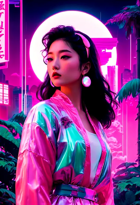 Vaporwave aesthetic is an art form，Its features include the fantasy of modern art、collage、Order not possible，Intense psychedelic colors and retro future decadence, of course.。Vaporwave art form through music、Visual elements and other forms of presentation，...