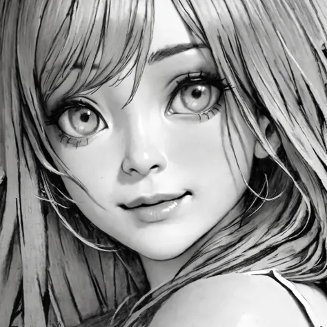 extremely detailed,sexy women, closeup,sketchnime,highly realistic rendering,finest details, portrait