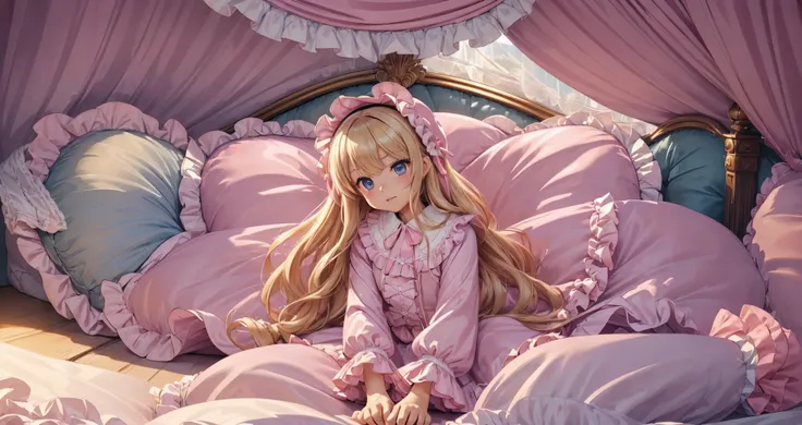 ,highest quality, masterpiece, highest resolution, artwork, super それにget used to it, many get used to it, get used to it, それにget used to it, 3K anime illustration,(( 10 year old girl)),Super detailed baby face,high quality small face,blue eyes,白い肌のeuropean...