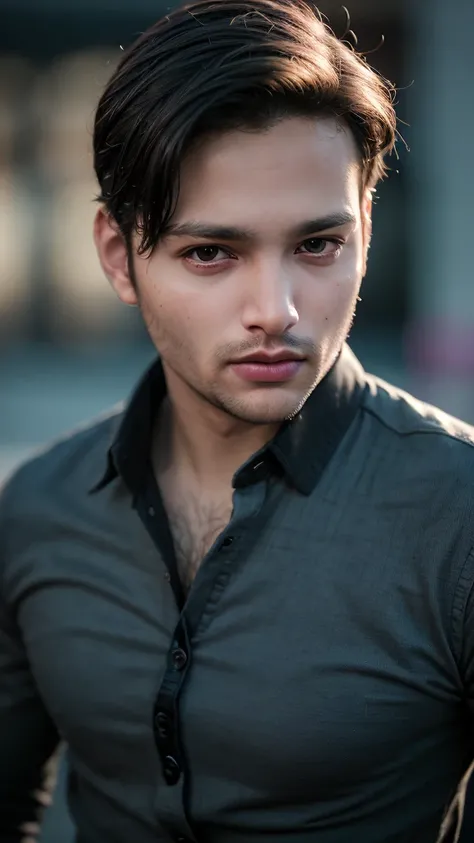 A beautiful young man with highly detailed skin,short trimmed beard,8k,high res,ultra realistic, photorealism,(real life photo,realistic:1.9),best quality,ultra-detailed,professional,vivid colors,sharp focus,physically-based rendering,studio lighting,bokeh...
