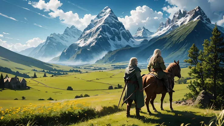 A scene from the Lord of the Rings movie