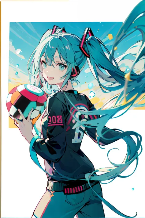 hatsune miku ganando una copa de futbol