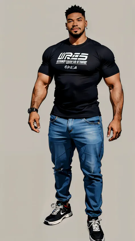 ((best quality,4k,highres,masterpiece:1.2)),((character concept art)), 1 male, 19-year-old African-American exchange student from U.S., college league player, American Football, Running Back position, athlete, athletic body, tall, broad shoulders, broad ch...