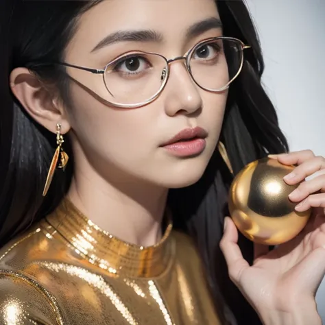 Hello，Hello，Wear thick gold-framed sunglasses，32K（tmasterpiece，Monkey sideways close-up，32K） （Hello people：1.4）Colored ball Monkey sideways close-up your head high，Be proud，Monkey sideways close-up， A high resolution， the detail， RAW photogr， Sharp Re， Nik...