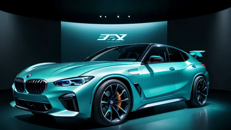 fantastic concept car, future of BMW X5, hyper-realistic design, cutting-edge technology, innovative features, sleek and dynamic body, seamless integration of form and function, bold and striking color scheme, luxurious interior, autonomous driving capabil...