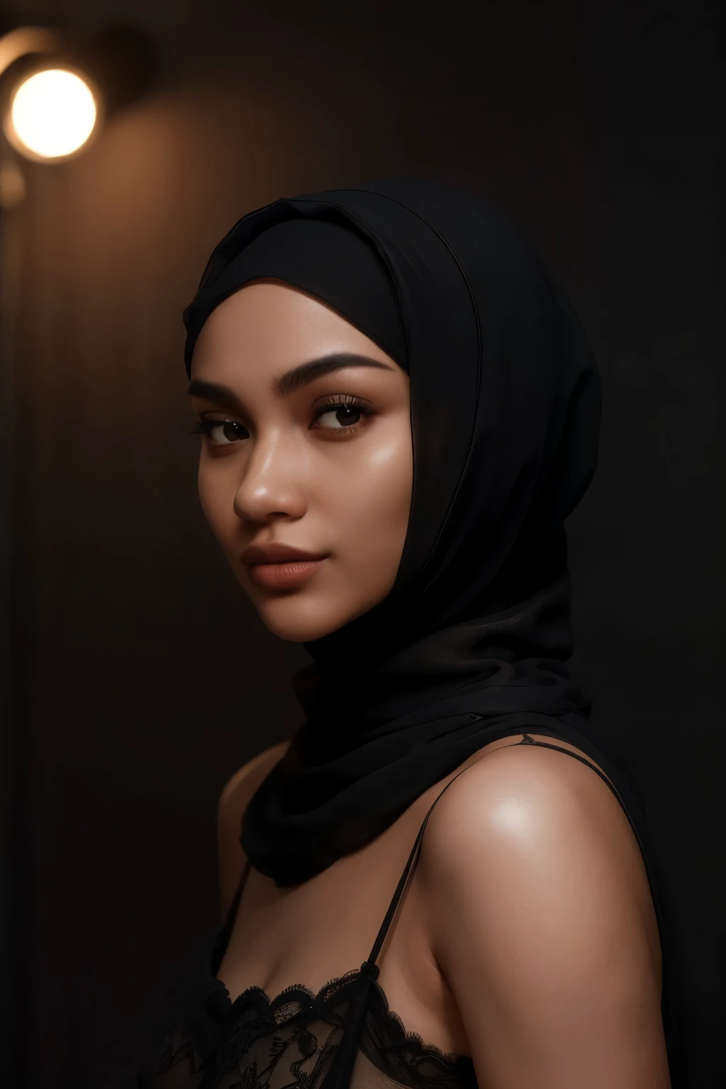 in this photograph, an indonesian instagram female model in her mid-20s takes center stage. , (highly detailed face:1.4) (smile:...