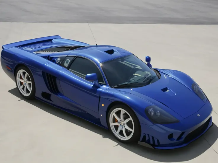 arafed blue sports car parked on concrete in parking lot, saleen s7, mclaren f1, supercar, mclaren, full view of a sport car, super car, the ugliest car in the world, gtr xu1, sportcar, inspired by Harry Haenigsen, f50, very sad c 12.0, a tvr sagaris