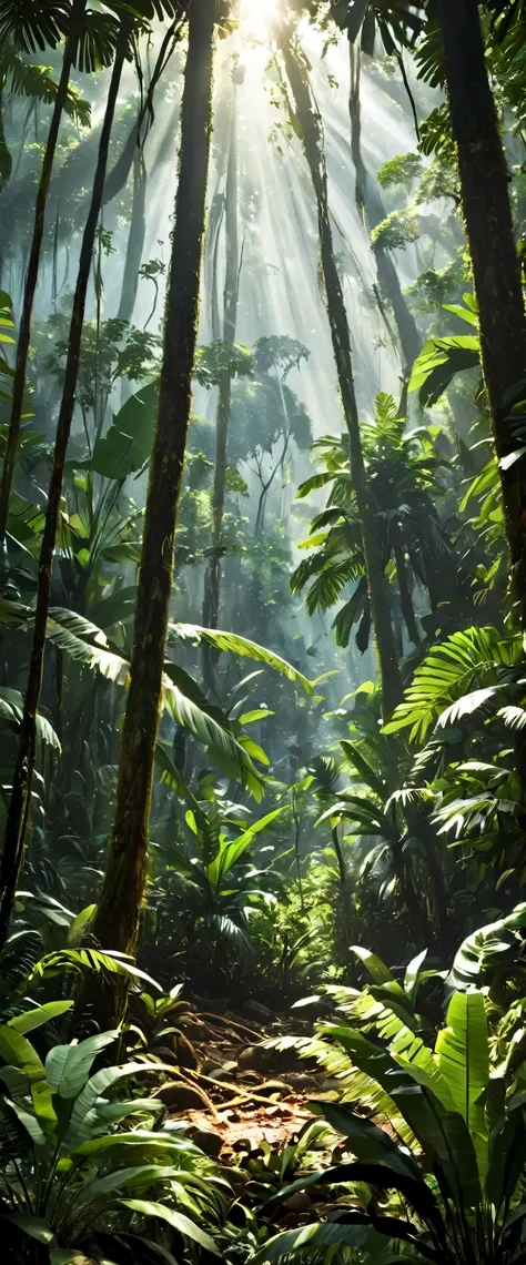 Create an image depicting a scene of conflict between Spanish conquerors and native Africans against the backdrop of the Congo rainforest. The image should capture the intensity and brutality of the confrontation.



Composition: 8/10 - Ensuring that the a...