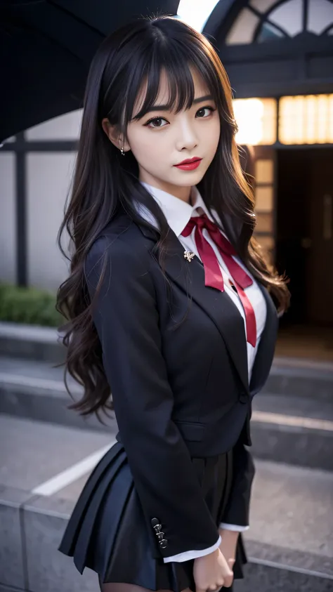 tra-detailed、2girls、Japanese、attractive beauty、seductive adult woman、pretty woman、piercing eyes、cool girl、wavy hair、swept bangs、suit、Jacket、blouse、ribbon、Tight Skirt、pantyhose、beautiful feet、Evil cadres、evil depravity、brainwash、mind control、lipstick、lip gl...