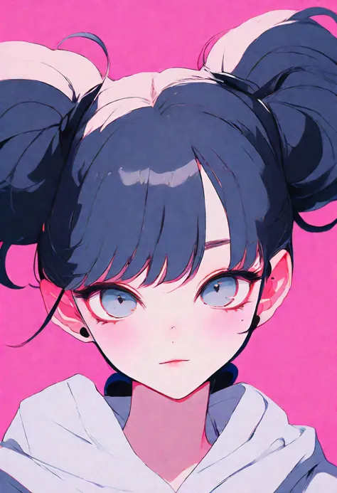 Anime girl with black cat on pink background, Portrait of goth cat girl, cat woman, Anime style illustration, Anime style 4k, anime style portrait, Ilya Kuvshinov Sti. 4K, cat woman, Artyom and Ilya Kuvshinov, Emo girl and her , beautiful anime catgirl, st...