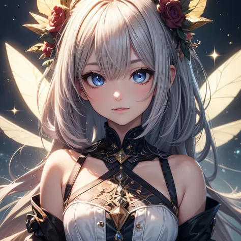 a fairy woman,solo,masterpiece,best quality,highres,extreme detaildelicate face, extreme detaildelicate eyes,(face alignment),fa...