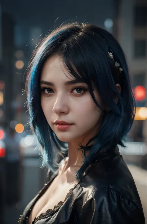 There is a blue-haired woman, Guweiz style art, Guweiz, beautiful character painting, Guweiz in ArtStation Pixiv, Guweiz in Pixiv ArtStation, stunning anime face portrait, beautiful digital art, Wlop Rossdraws, Guweiz Masterpiece, detailed digital anime ar...