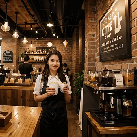 Anniversary photo of a coffee shop 