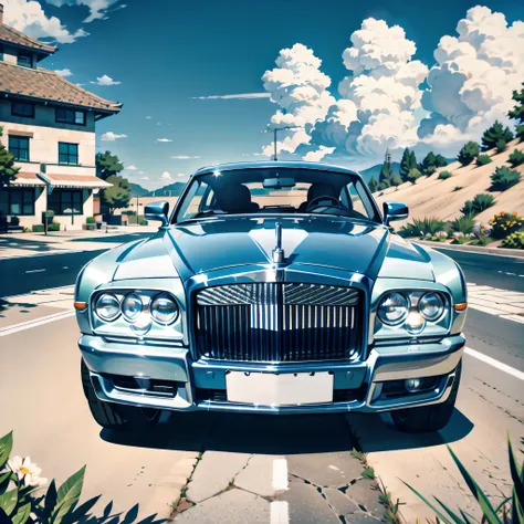 arafed rolls royce parked in front of a lighthouse on a sunny day, vehicle photography, automotive photography, 2 0 1 5, 2015, 2...