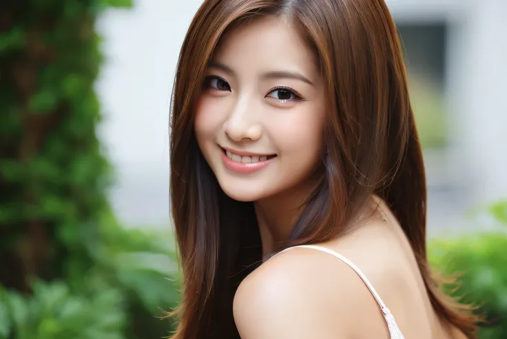 young、beautiful、female announcer、shaped face contour、long hair、brown hair、Fine iris、Elegant、erotic face、glowing skin、juicy lips、an open seductive smile、thick eyelasheodel body shape、earrings、blush、black mini skirt、perfect lighting、perfect shadow、perfect an...