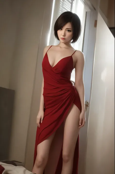 Resident Evil RE4、Ada Wong(1 woman:1.5)Armed Red  Dress:1.5