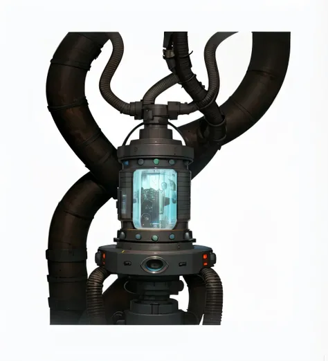 there is a lantern that is in a tree, arte conceitual | Dison, Portrait of a cyberpunk machine, Bender, criatura tubular, portal game 9 4 4 9 9 valve, retrato completo do eletromante, cybernetic implant, science fiction sword, futuristic gas mask, Bender f...