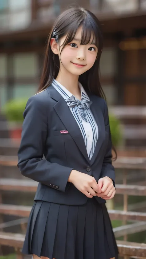 best image quality, focus, soft light, black hair, (japanese)), (((front, 15years old))), (depth of field), ultra high resolutio...