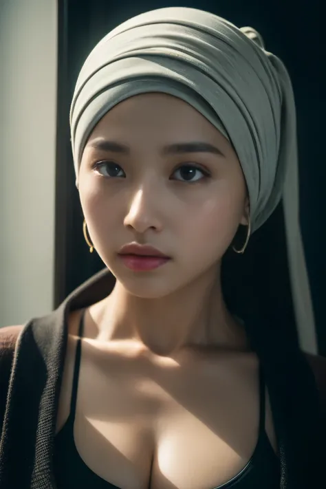 iu, yooa, tzuyu, sportsbra, cyberpunk, javanese, (((hijabi))), cleavage, reflection light, chiaroscuro, depth of field, cinematic lighting, ray tracing, Sony FE GM, UHD, super detail, masterpiece, textured skin, high details, best quality, award winning，3D...