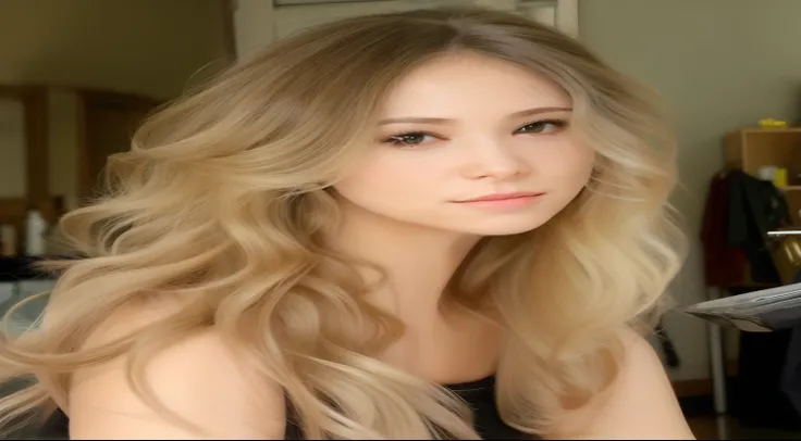 un primer plano de una mujer con cabello largo y rubio y un top negro, pale skin Rubio rizado hair, Rubio rizadoe hair | d & d, pelo rubio rizado, very very Rubio rizado hair, Rubio rizado, pelo rubio y rizado, Rubio rizadoe hair, long fluffy pelo rubio y ...