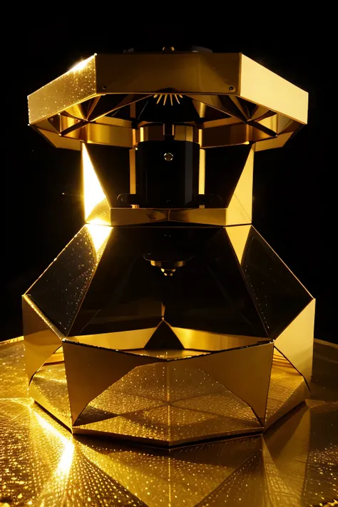 Spacial telescope made of several golden hexagonal plates