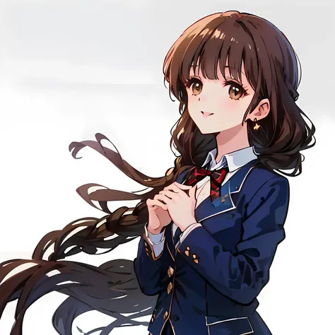 highest quality, (masterpiece:1.2), High resolution, perfect pixel, ((Three so beautiful sirens)), 16 years old, (((big very detailed beautiful dark brown eyes))), ((girly large wine-red glossy polyester Japanese school ribbon bow tie)), ((((very beautiful...