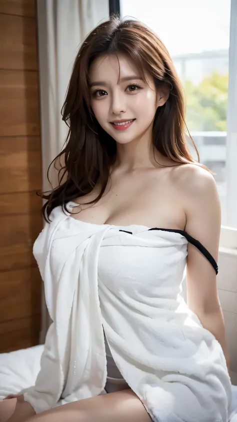 ulzzang-6500-v1.1, (Raw photo:1.2), (Photoreal), (genuine:1.4), ((muste piece)),(very realistic, High resolution, detailed face, fine eyes), thin woman, 40 years old, cute face, look at the audience, (very affectionate smile:1.2)、various popular hairstyles...