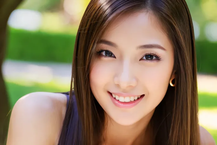 young、beautiful、female announcer、shaped face contour、long hair、brown hair、Fine iris、Elegant、erotic face、glowing skin、juicy lips、an open seductive smile、thick eyelasheodel body shape、earrings、blush、black mini skirt、perfect lighting、perfect shadow、perfect an...