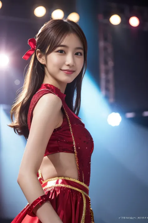 
1 girl, (Wearing a bright red idol costume:1.2), A photo book of very beautiful Nogizaka idols, 
(Raw photo, highest quality), (realistic, Photoreal:1.4), (masterpiece), 
very delicate and beautiful, very detailed, 2k wallpaper, wonderful, finely, very de...