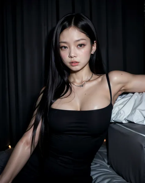 jenny, jennie kim, jennie gotica, jenny blackpink, jennie detalhes, goth asian girl, garota japonesa, seios fartos, seios grande...