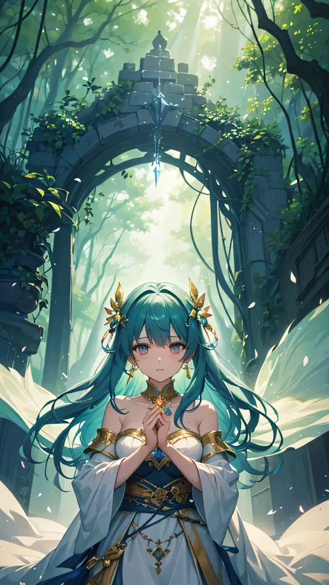 Envision a masterpiece of unparalleled quality, an 8k resolution illustration capturing the essence of a fantasy healer, a beacon of compassion and magical prowess. This healer, with a heart as gentle as the dawn, harnesses the raw, untamed magic of nature...