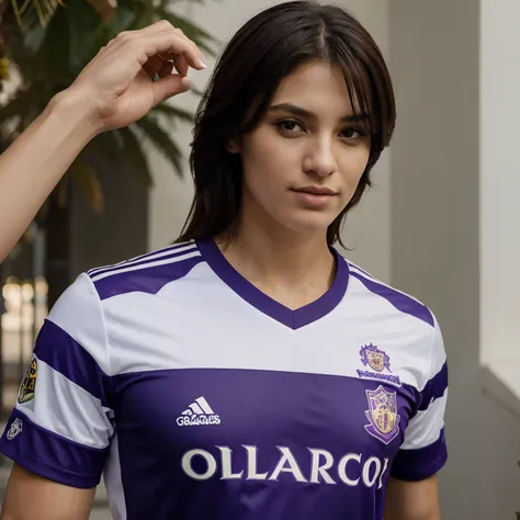 Camisa do orlando city com o escudo da Versace 