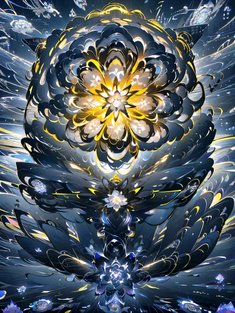 (Epic realisticity: 1.2), Best quality, 1girll, offcial art, Unity 8k wallpaper, Ultra detailed, Beautiful and aesthetic, Masterpiece, Best quality, (zentangle, mandalas, Tangled, entangle), (Fractal art:1.3) , 1girll, Extremely detailed, Dynamic flower go...