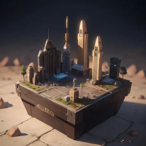 6598年Mars realistic model, (bifurcation, original photo, best quality, masterpiece:1.4),SteampunkCyberpunk6820 City,(CyberpunkMars light:1.3), Mars (related to land),(in a small nature box:1.3),Isometric, small nature, landscape on foundation,landscape,