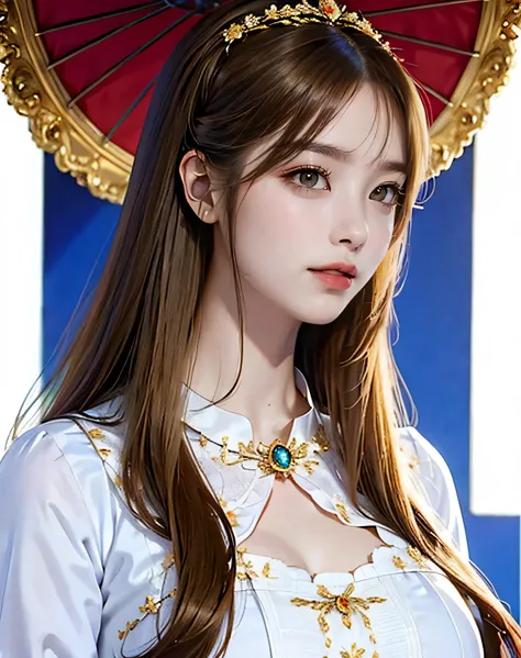 18 year old beautiful girl, Big eyes, big breasts,  and thin, 8K, highest quality, (Highly detailed head: 1.0), (highly detailed face: 1.0), (very fine hair: 1.0), Maid clothes, Highly detailed official artwork, anime moe art style, clean detailed anime ar...