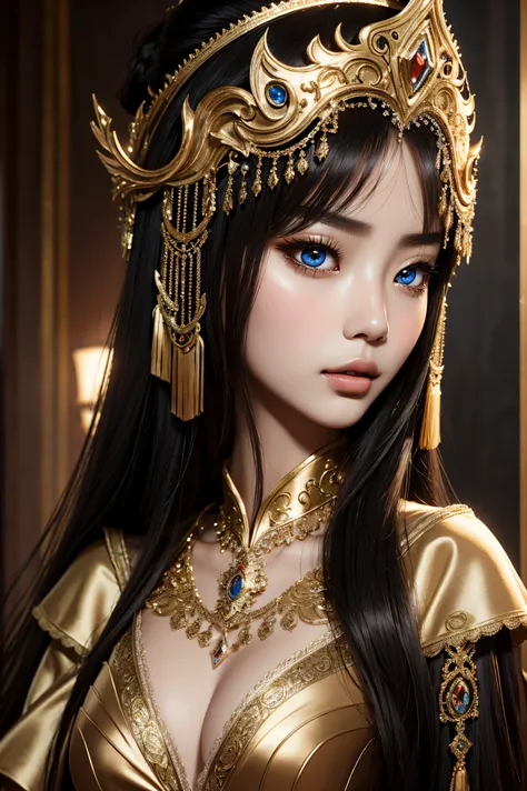 Angelababy, wearing Venetian mask costume costume transparent. professionally retouched, soft lighting, realistic, smooth face, perfect eyes, sharp focus on eyes, 8 k, high definition, insanely detailed, intricate, elegant. against the background of Venice...