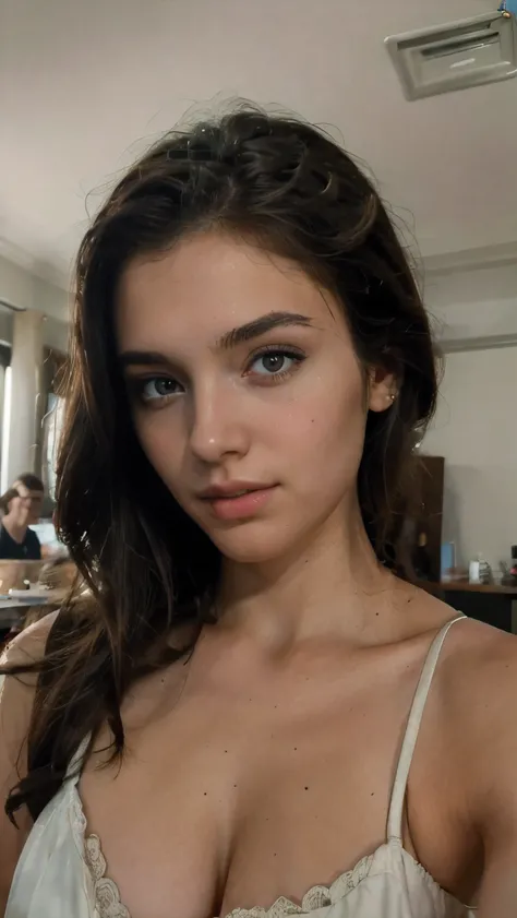 ((best quality)), ((masterpiece)), (detailed), perfect face, beautiful girl, brunette, influencer
