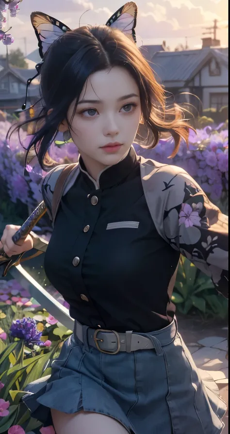 Ultra-realistic 8k CG, masterpiece,（mini skirt:1.4） close, (weapon in hand: 1.2), (attack: 1.2), beauty, goddess, from the front, face sticking out, (super detailed background, delicate pattern, intricate details)), high quality, highly detailed face, （超mi...