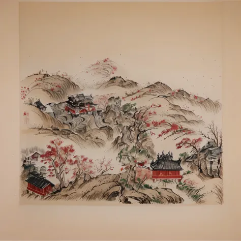 Chinese painting effect，Elegant