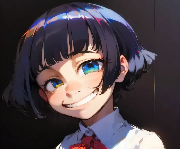 Masterpiece, detailed, 1girl, TROLL FACE, smile