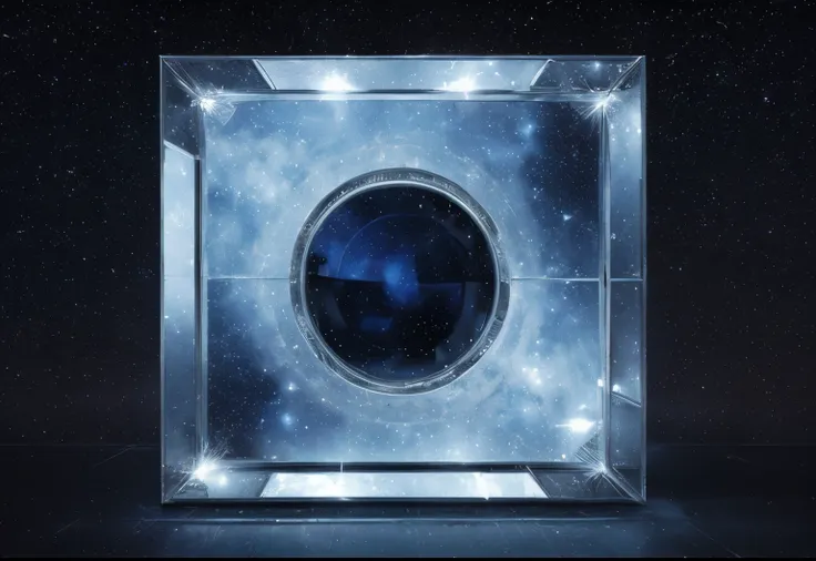 space, dreamlike, symbolism, surrealism, symbol, surreal, abstract, texture, concept art, 8k, shadowed, atmospheric, stars --uplight, square, (perfect square), (mirror), square
