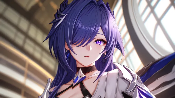HSR, Honkai Starrail, Acheron ,longhair, large_breasts, standing, solo, masterpiece, best quality, detailed face, detailed eyes, highres,