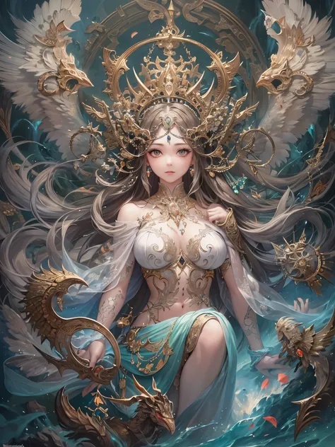 ((highest quality)),(ultra high resolution),(Super detailed),(detailed description),((best CG)),(best work of art),super precision art,amazing drawing art,(Fantasy art with intricate detail:1.5), 