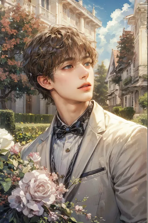 (masterpiece, top quality, best quality, official art, beautiful and aesthetic:1.2), boy, handsome, extreme detailed faces, (fra...