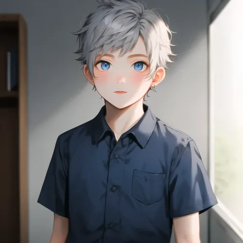 gray hair blue eyes 8 year old boy ditome